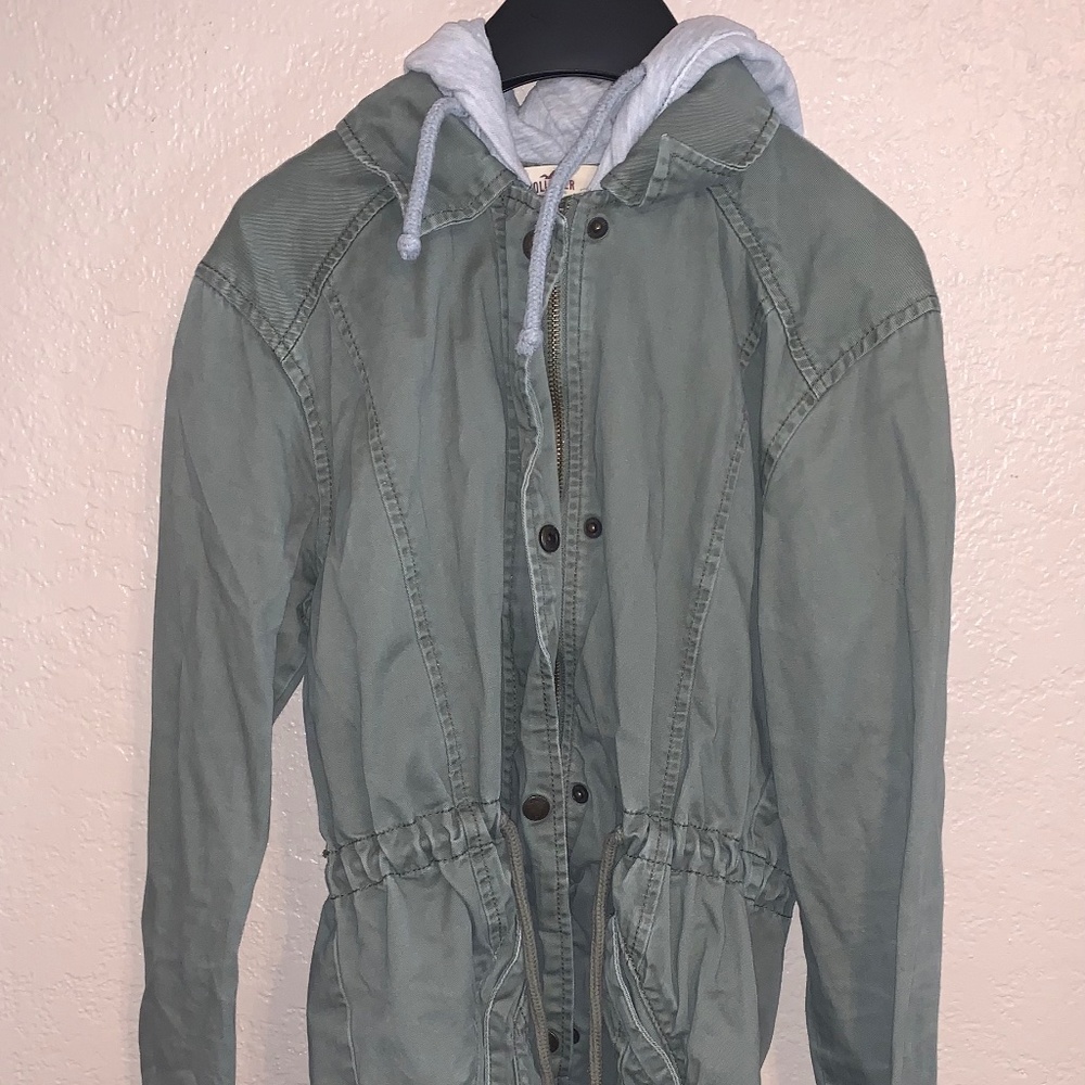Hollister Army Green Jacket
